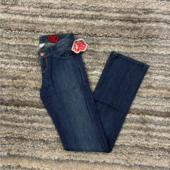 Chick Nicky Hilton Low Rise Mini Bootcut Jeans Sz 24 NWT | Low Rise Bootcut Y2K* - Picture 7 of 14